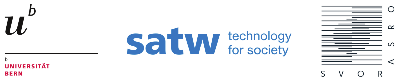 Logos UniBE, SATW, SVOR/ASRO