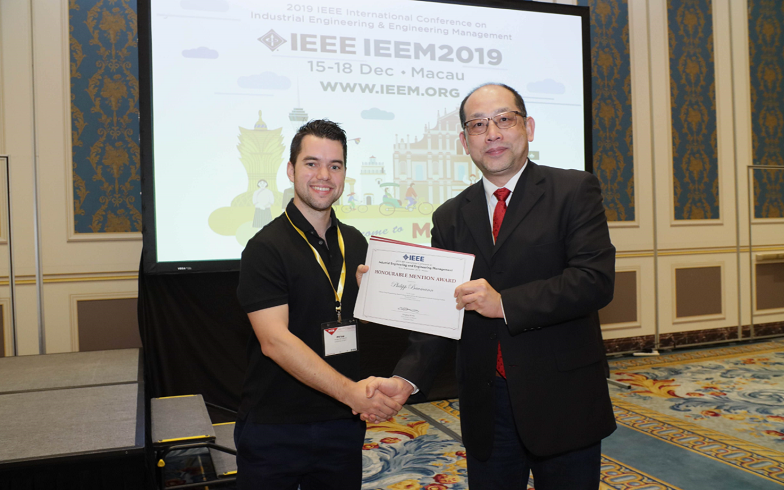 Honorable mention award (IEEM 2019)