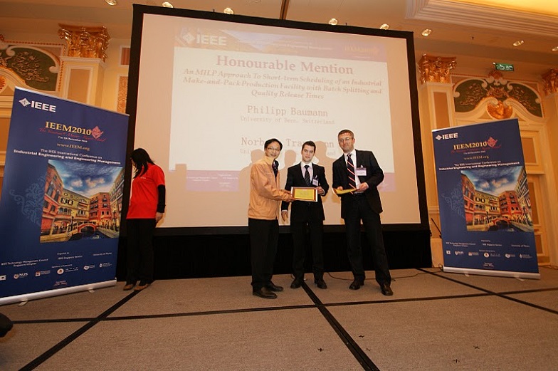 Honorable mention award (IEEM 2010)